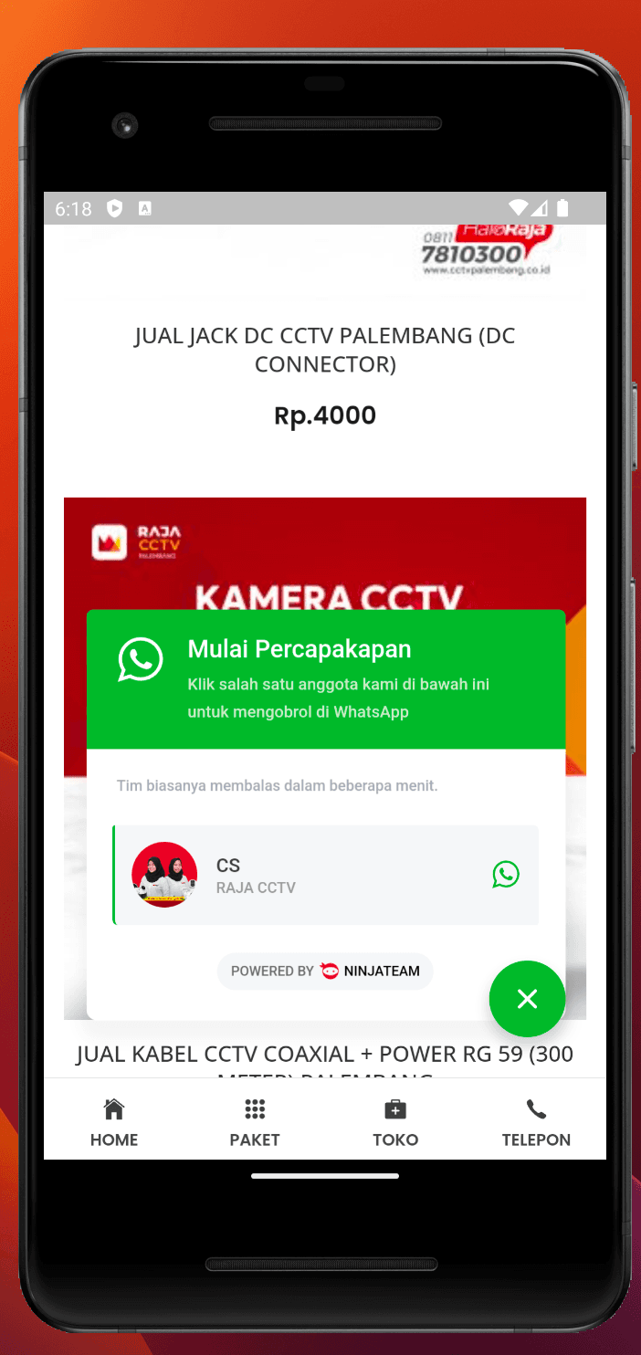 App order CCTV