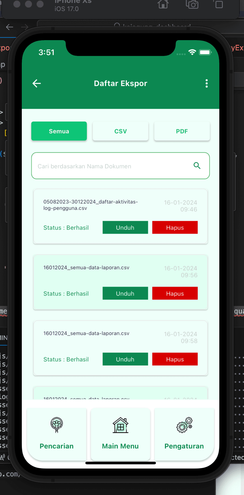 Kejaksaan dashboard mobile flutter