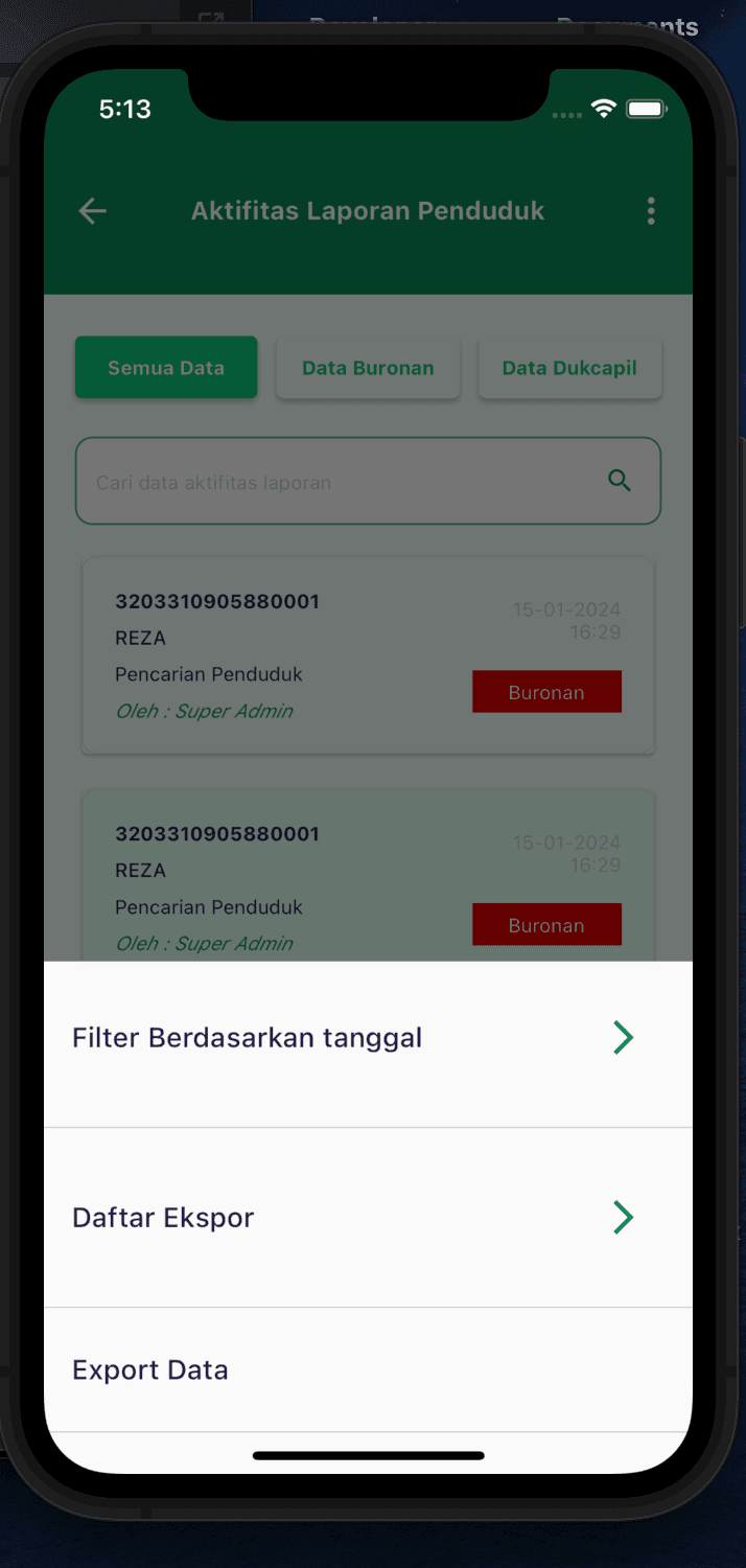 Kejaksaan dashboard mobile flutter